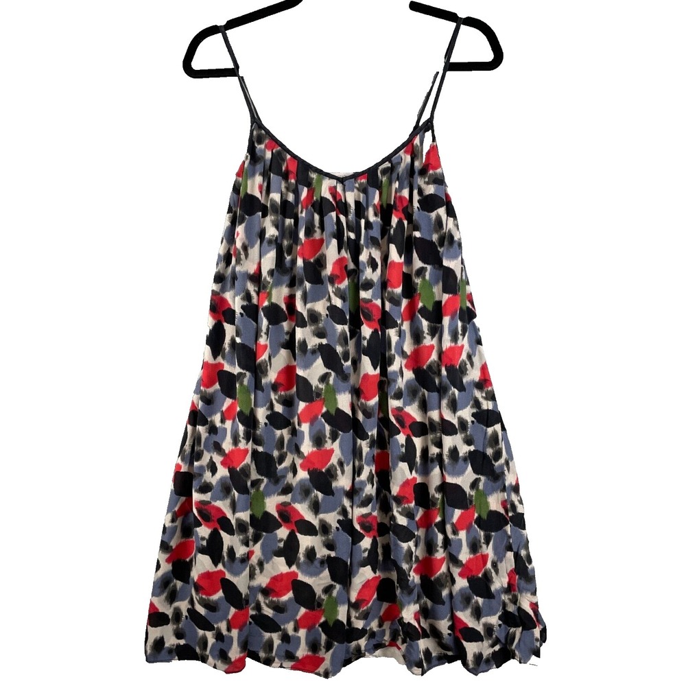 Corey‎ Lynn Calter Anthropologie Dress Womens 8 Silk Geometric Babydoll Bohemian